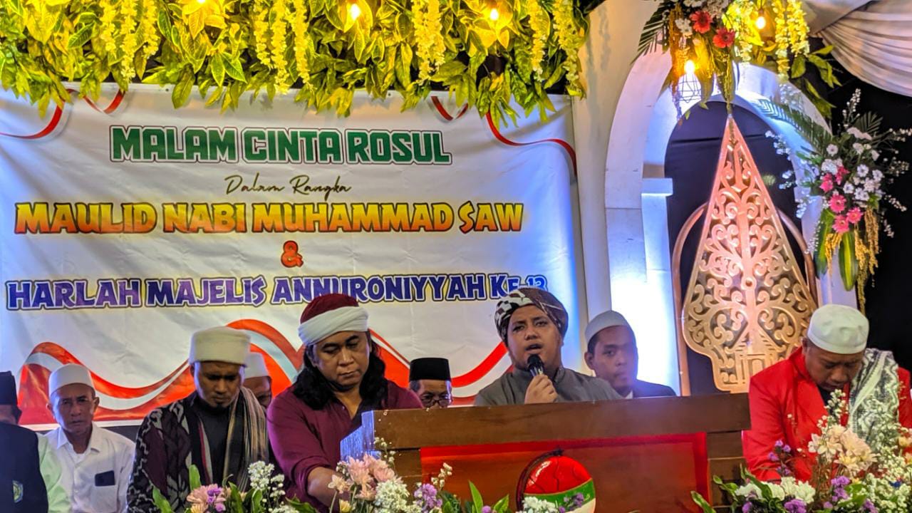 Peringati Harlah, Majelis Annuroniyyah Gelar Rangkaian Kegiatan Maulid