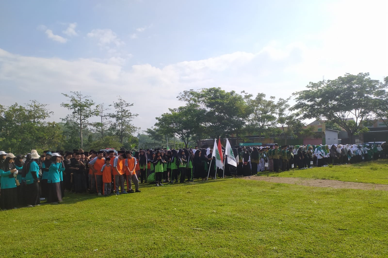 Peringati Hari Santri Nasional, MWC NU Gembong Gelar Apel dan Jalan Santai